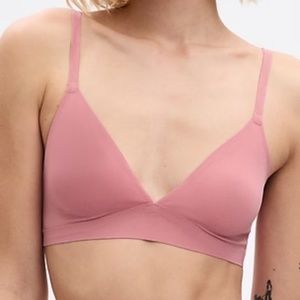 NWT Gap No-Show Bralette SMALL in Rosette Pink